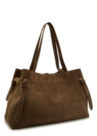 Yuzefi Gyoza Suede Tote bag - Brown - One Size