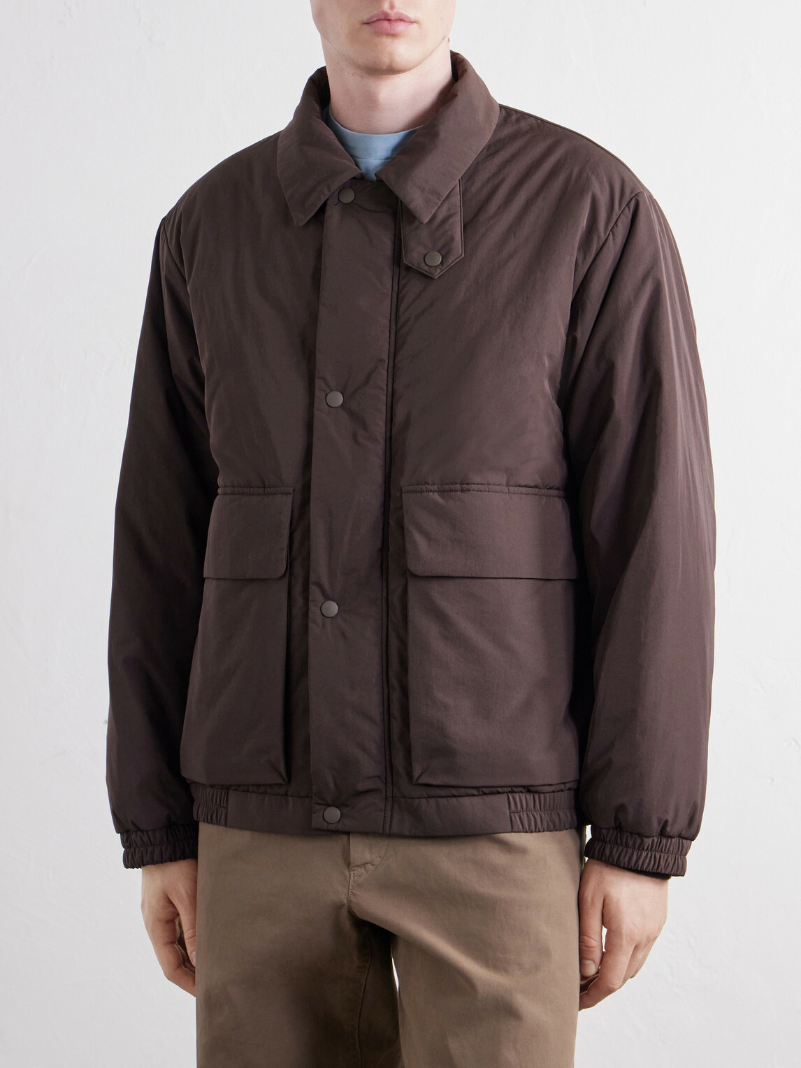 ATON - Padded Shell Jacket - Brown