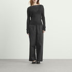 Deiji Studios Women's Open Work Longsleeve in Black