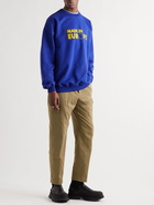 VETEMENTS - Printed Cotton-Blend Jersey Sweatshirt - Blue