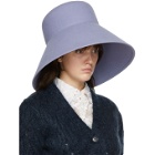 Nina Ricci Purple Fur Structured Hat