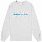 thisisneverthat Men's T-Logo Long Sleeve T-Shirt in Grey Heather