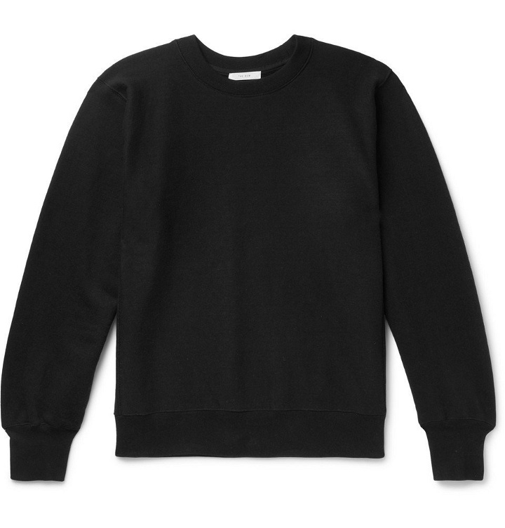 Photo: The Row - George Loopback Cotton-Jersey Sweatshirt - Black