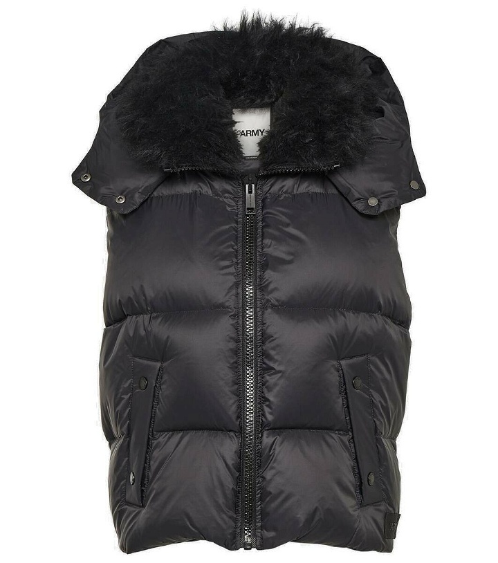 Photo: Yves Salomon Down shearling-trimmed jacket