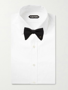 GUCCI - Pre-Tied Logo-Embellished Silk Crepe de Chine Bow Tie