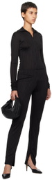 BITE Black Zip Turtleneck