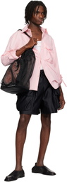 Simone Rocha Black Cargo Flap Shorts