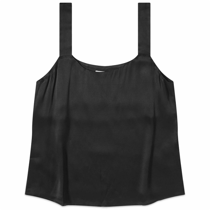 Photo: DONNI. Women's Satiny Cami Top in Jet