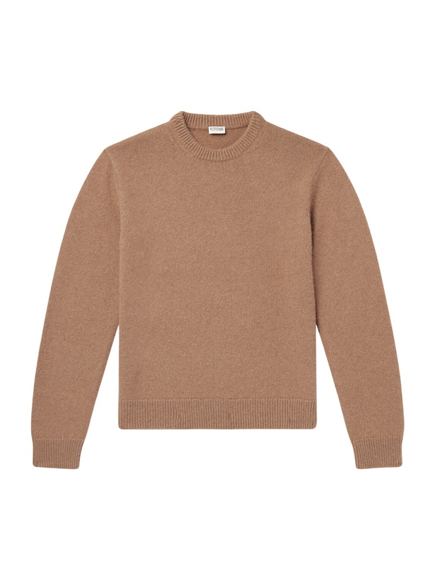Photo: TOTEME - Camel Hair Sweater - Brown