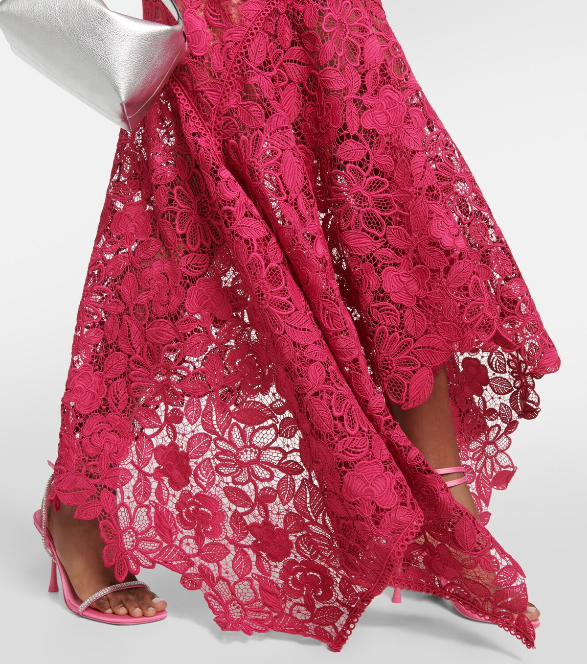 Costarellos Kalissa guipure lace gown
