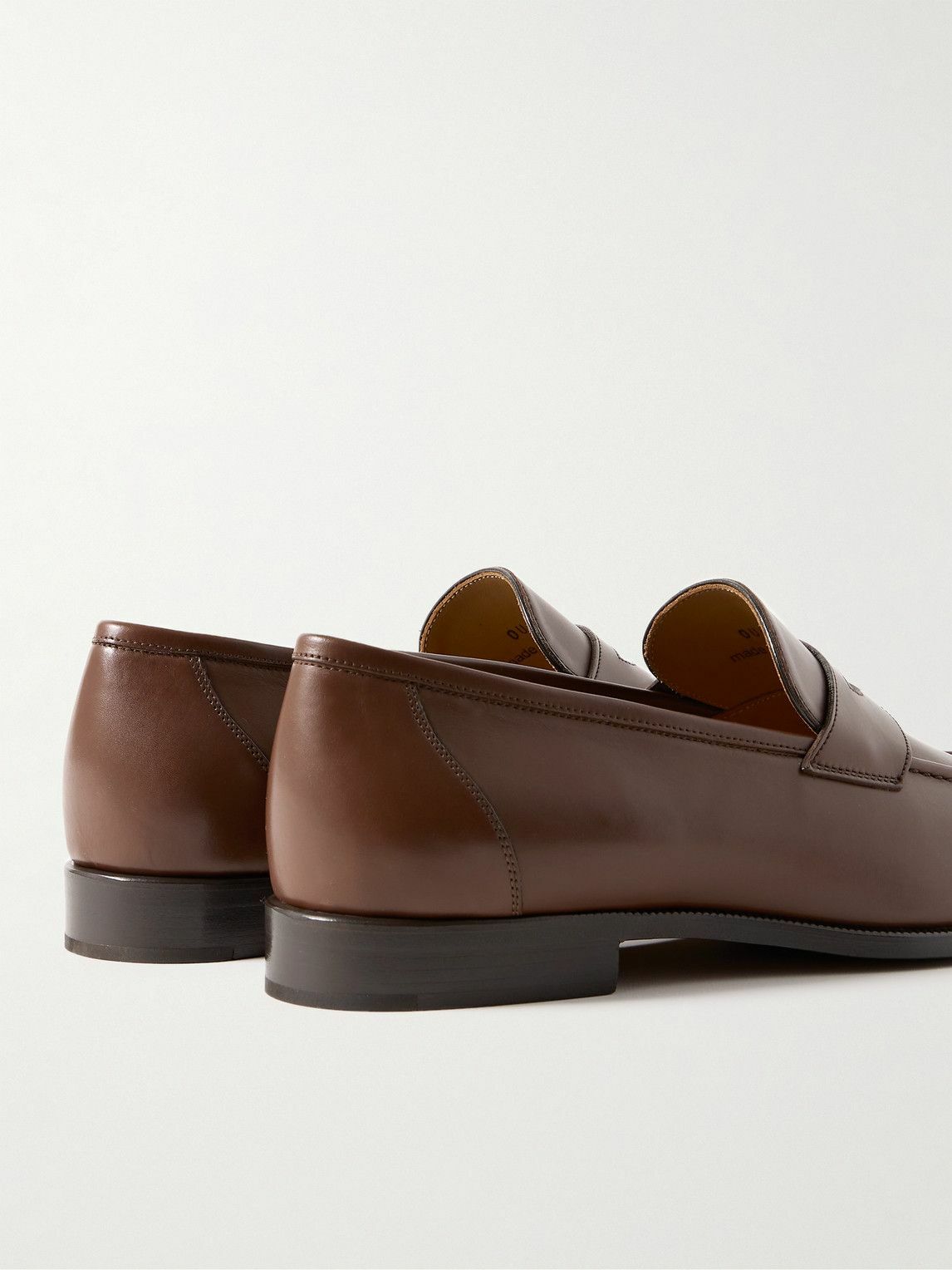 Loro Piana - Sergio Walk Leather Penny Loafers - Brown