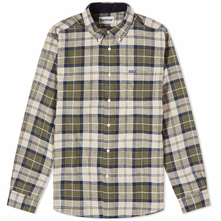 Photo: Barbour Men's Fortrose Tailored Shirt in Forest Mist
