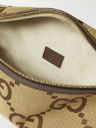 GUCCI - Logo-Jacquard Canvas Belt Bag - Brown