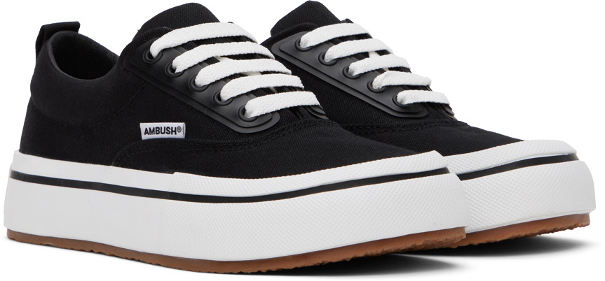 AMBUSH Black Vulcanized Lace Up Sneakers
