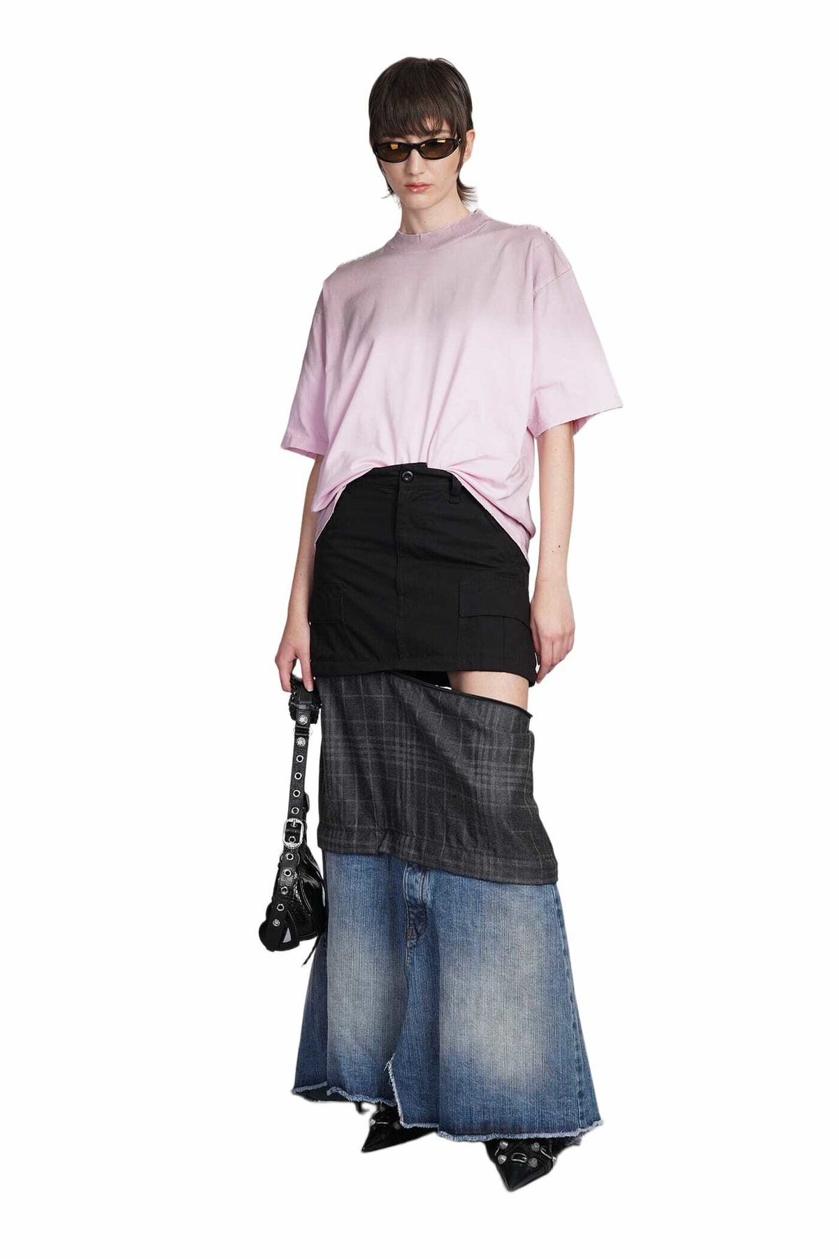 Valencia Womens Skirt in Black Cotton