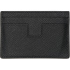 TOM FORD Black Small Grain Leather Classic Card Holder