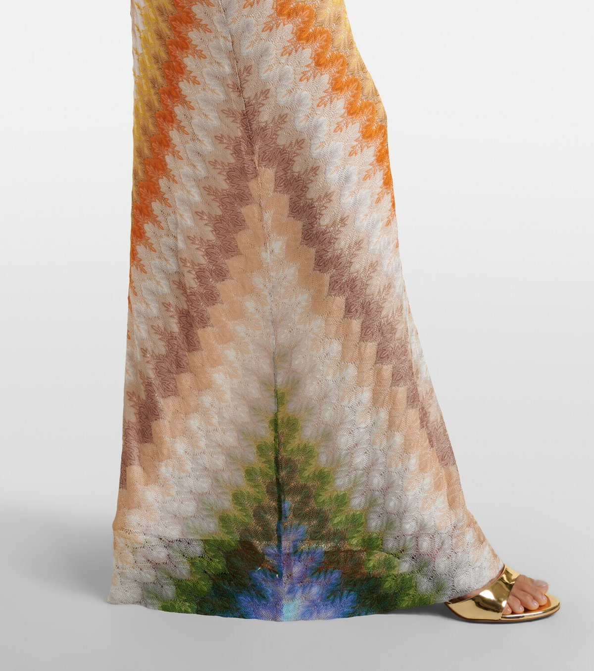 Missoni One-shoulder gathered maxi dress
