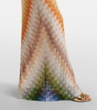 Missoni One-shoulder gathered maxi dress