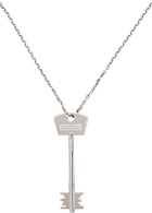 Balenciaga Silver BB Key Necklace
