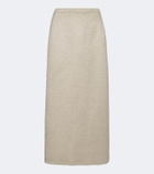 Magda Butrym Mohair and wool-blend midi skirt