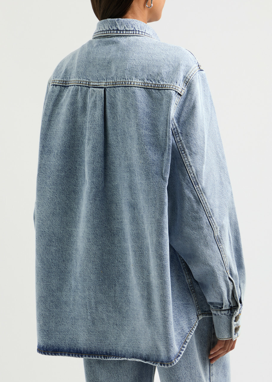 MAGDA BUTRYM 19992480 関税送料込 Magda Butrym Oversized Denim Shirt Magda Butrym