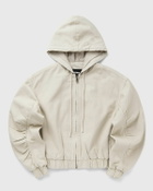ROTATE Birger Christensen HEAVY WOVEN JACKET Beige Womens Bomber Jacket