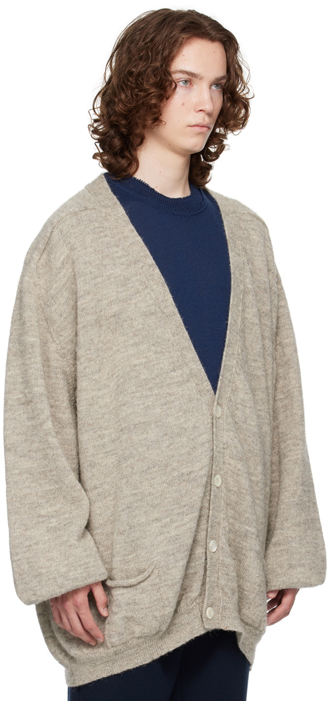Magliano Beige Y-Neck Cardigan