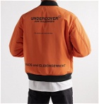 Undercover - Reversible Printed Nylon Bomber Jacket - Black