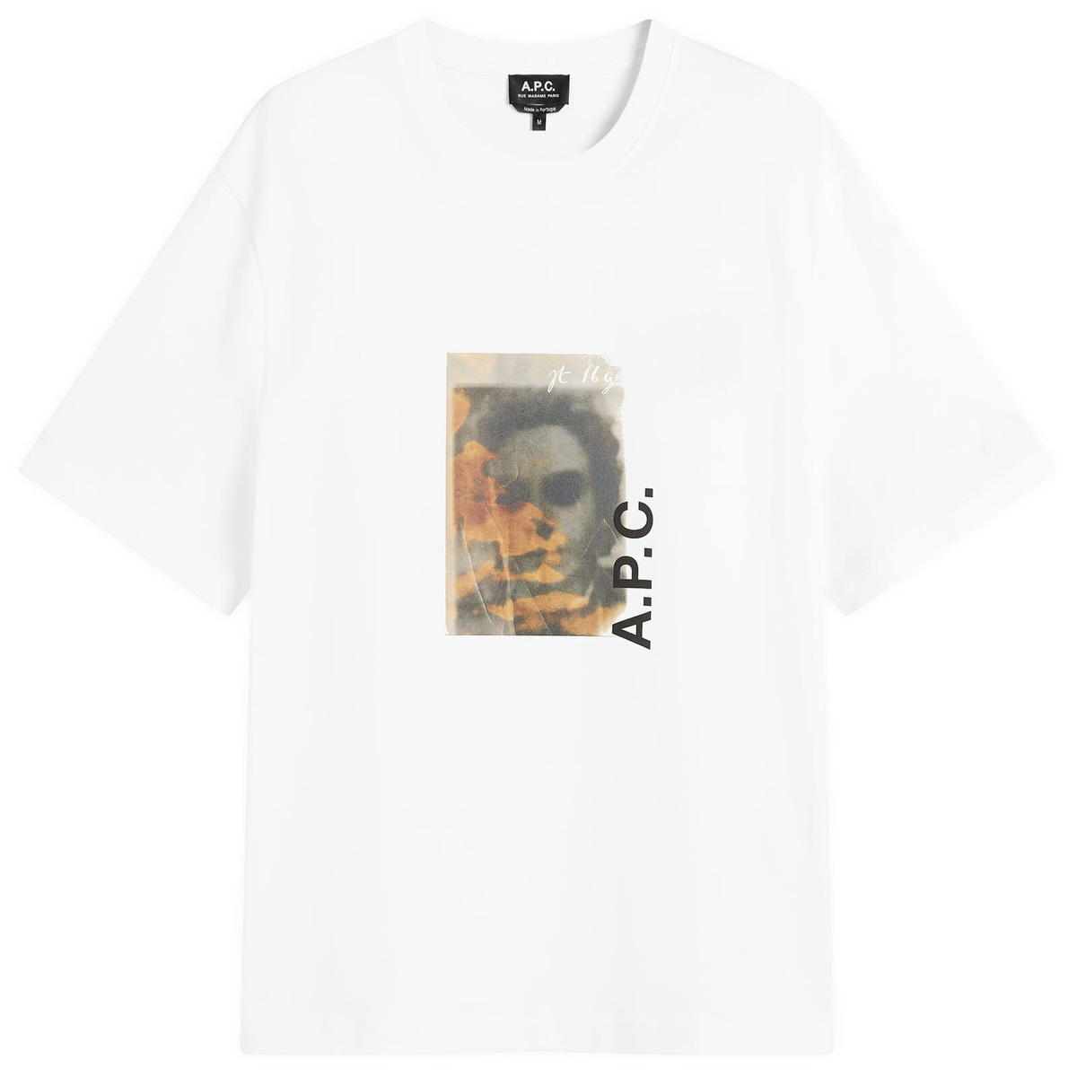 A.P.C｜SHORT-SLEEVED ROUND NECK T-SHIRTS (Wave T-Shirt ( White APC Wave T-Shirt - Get The Label