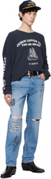 PALY Navy 'Eternal Life' Long Sleeve T-shirt