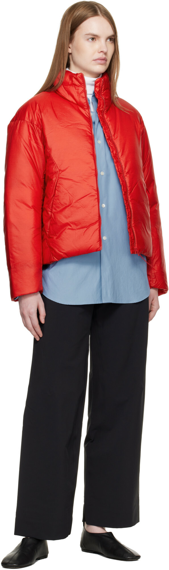 Veilance Red Conduit Down Jacket