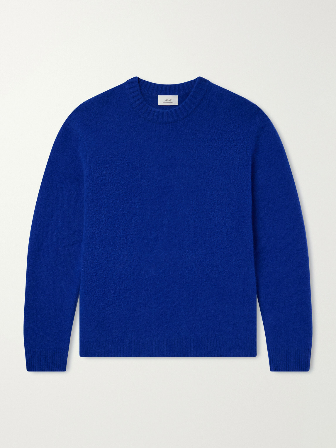 Mr P. - Brushed-Cashmere Sweater - Blue