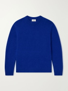 Mr P. - Brushed-Cashmere Sweater - Blue