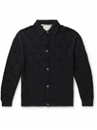 A Kind Of Guise - Per Knit Merino Wool and Organic Cotton-Blend Cardigan - Blue
