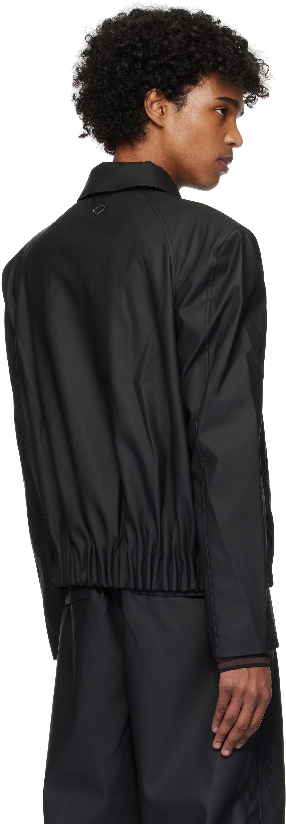 Han Kjobenhavn Black Rubber Pilot Jacket