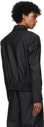 Han Kjobenhavn Black Rubber Pilot Jacket