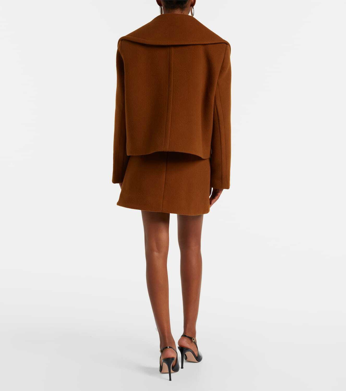 Patou Cropped wool-blend jacket