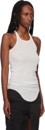 Rick Owens Off-White Temple Basic Rib Tank Top