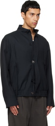 NULLUS Navy Harrington Jacket