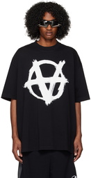 VETEMENTS Black Double Anarchy T-Shirt