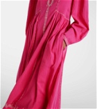 Marant Etoile Pippa embroidered cotton midi dress