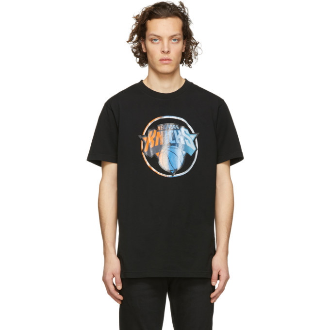 Photo: Marcelo Burlon County of Milan Black NBA Edition NY Knicks Mesh T-Shirt