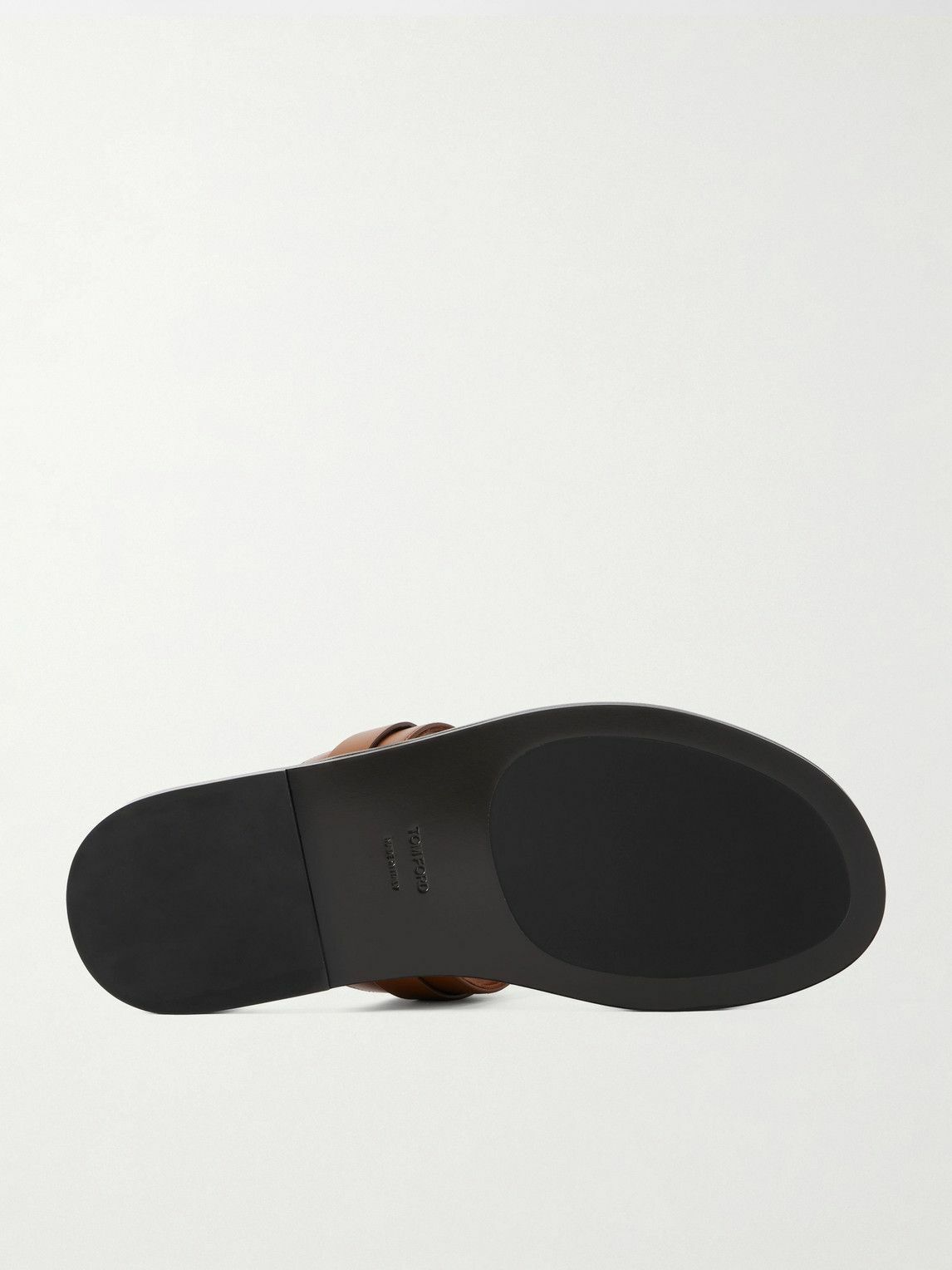 TOM FORD - Brighton Leather Sandals - Brown