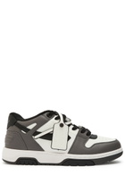Off-white Out Of Office Panelled Leather Sneakers Grey