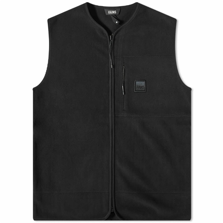 Photo: Rains Men's Fleece Vest in Black