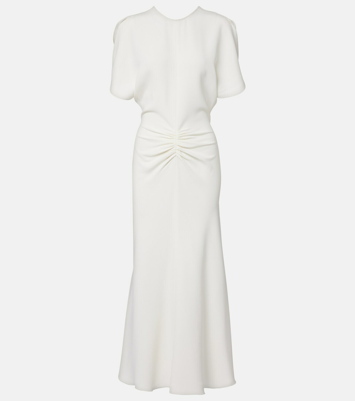 Victoria Beckham Bela gathered cady midi dress
