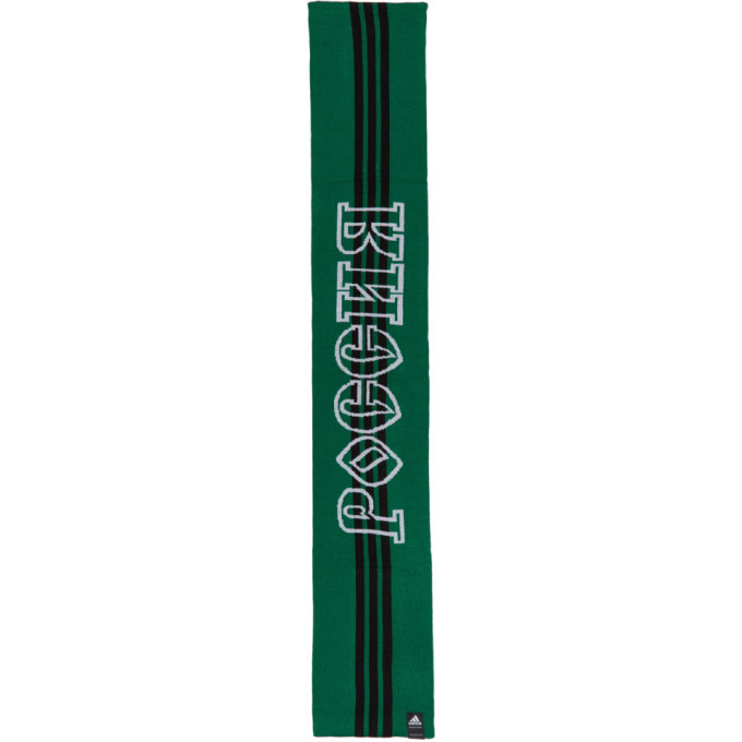 Photo: Gosha Rubchinskiy Green and Black adidas Originals Edition Scarf