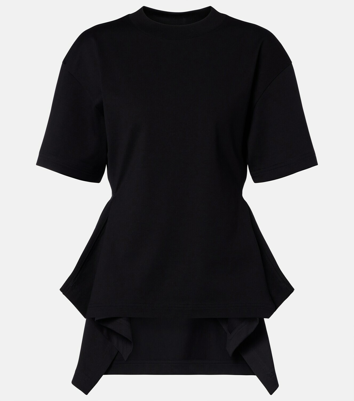 Alaïa Peplum cotton jersey T-shirt