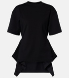 Alaïa Peplum cotton jersey T-shirt