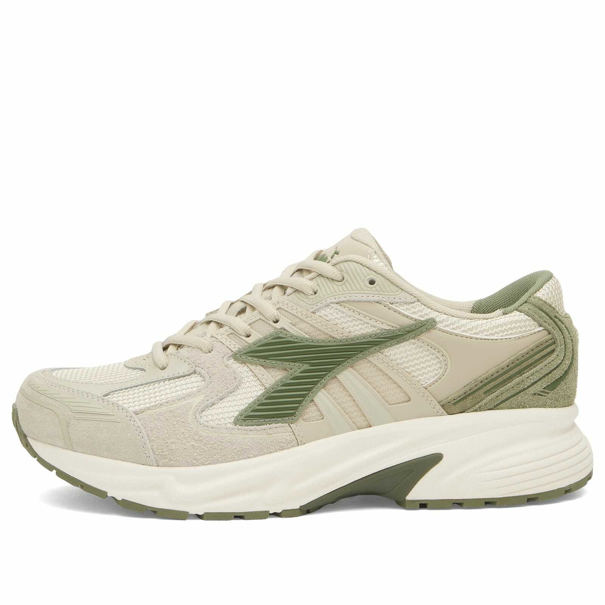 Diadora Men's Mythos Star Sneaker in Silver Green/Bronze Green